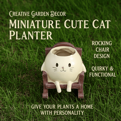 🐱 Potted Cat Swing Rocking Chair Ornament