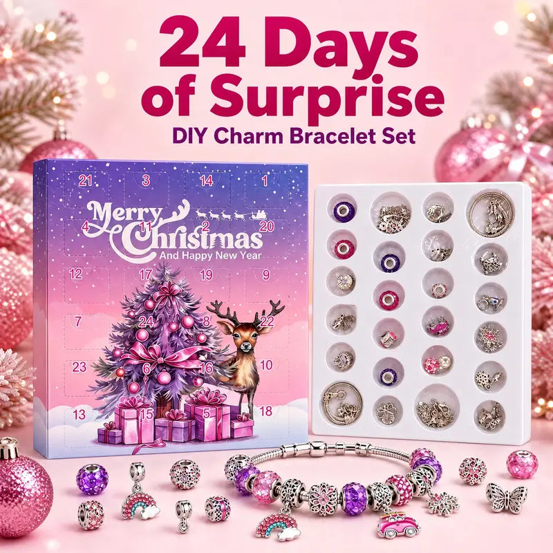 🎄24-Day Christmas DIY Charm Bracelet Advent Calendar🎁