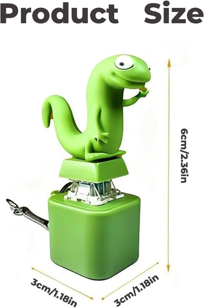 Light Up Animal Keychain Toy - Rechargeable LED Color Changing Sound Button