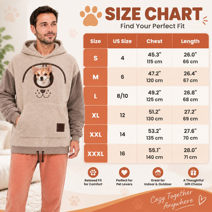 🐾 Cozy Pet Carrier Hoodie🐾 – Soft Fleece Cuddle Pouch Sweatshirt for Cats & Small Dogs🐾