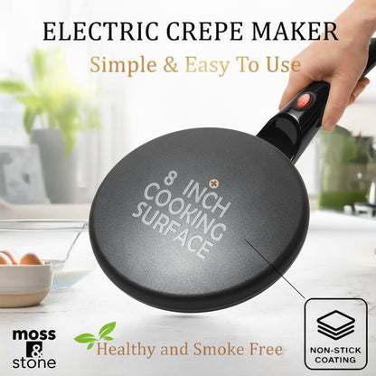 🍳8-inch Electric Crepe Maker😋-💖 Start every morning right with the perfect homemade crêpe.