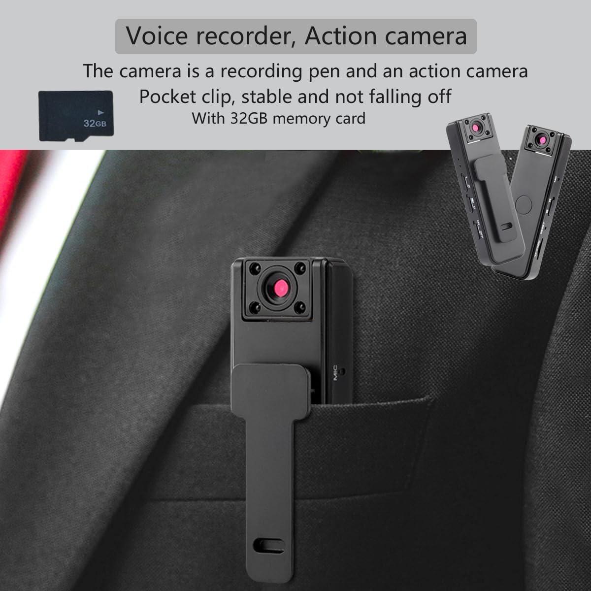 1080p HD Body Cameras with Audio and Video Recording