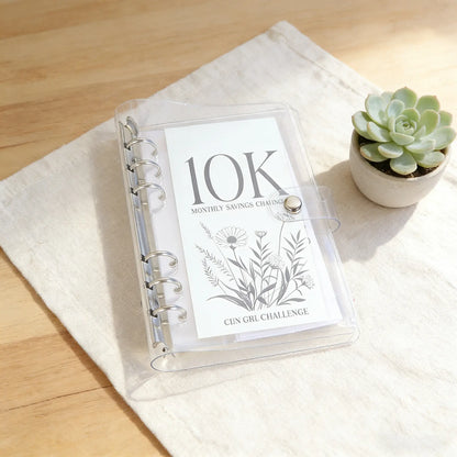 A6 12-Month Money Saving Binder with Cash Envelopes
