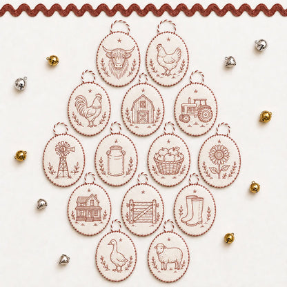 🧵Beginner-Friendly DIY Heirloom Oval Embroidery Ornament Kit Collection | Complete Kit with All Tools & Step-by-Step Guide Included 💕