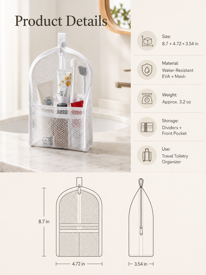 Standli – Self Standing Travel Toiletry Pouch