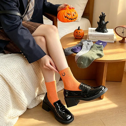 Halloween Embroidered Ankle Socks 🎃