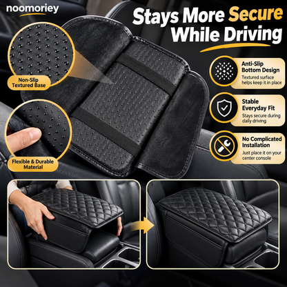 🚗 3-in-1 Car Armrest Cushion with Storage & Console Protection