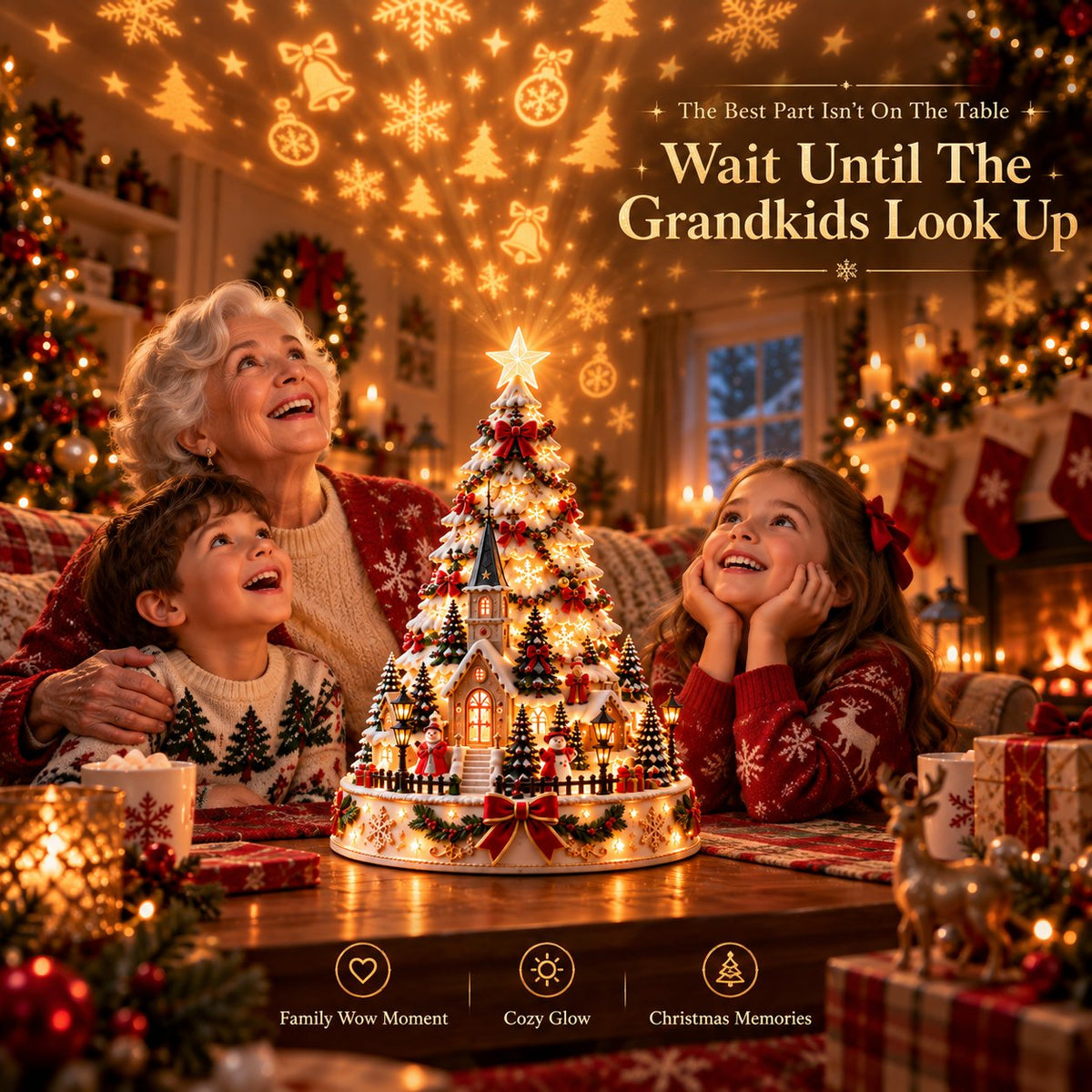⏳ Last day to save 49% –🎄🎅 MerryRealm Christmas Village Lightscape Tree