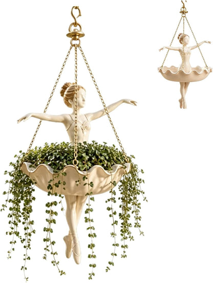 Ballet Dancer Hanging Planter