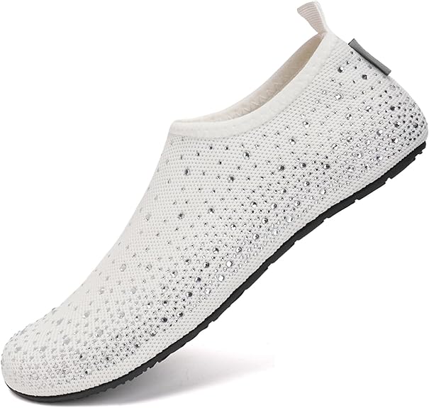 Women's Rhinestone Mesh Slip On Walking Shoes🏖️