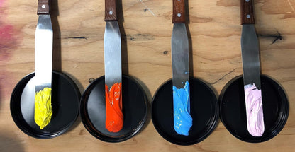 Ecotex 6" Stainless Steel Spatula- Smooth and Ergonomic Wooden Handle