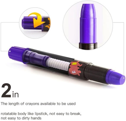 BabyRoo Silky Washable Crayons 🎨🖍️✨ – Safe, Smooth & Easy to Clean!