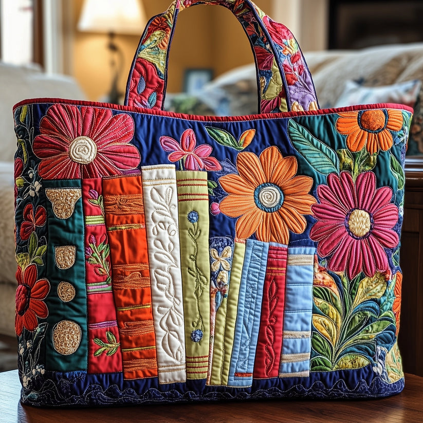 Retro Hippie Van Quilted Tote – Boho Style Meets Everyday Function 🌈🌸