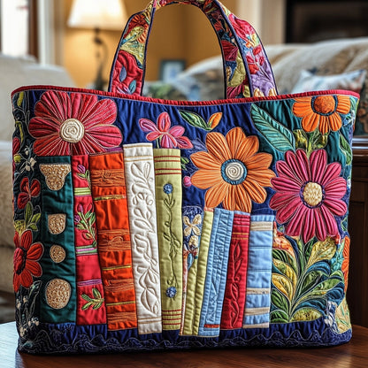 Retro Hippie Van Quilted Tote – Boho Style Meets Everyday Function 🌈🌸