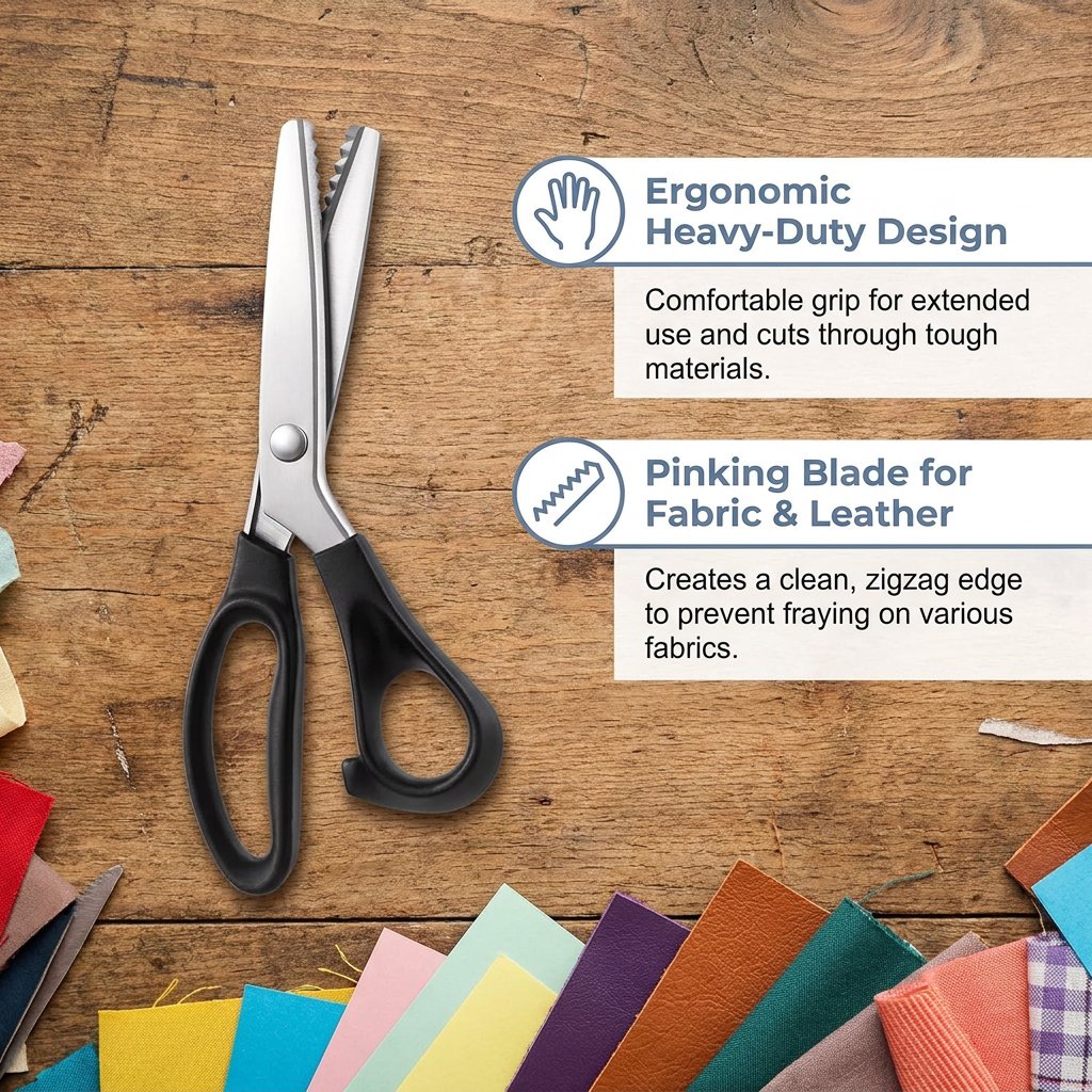 ✂️Professional Serrated Scissors for Sewing, Crafts & Everyday DIY Projects