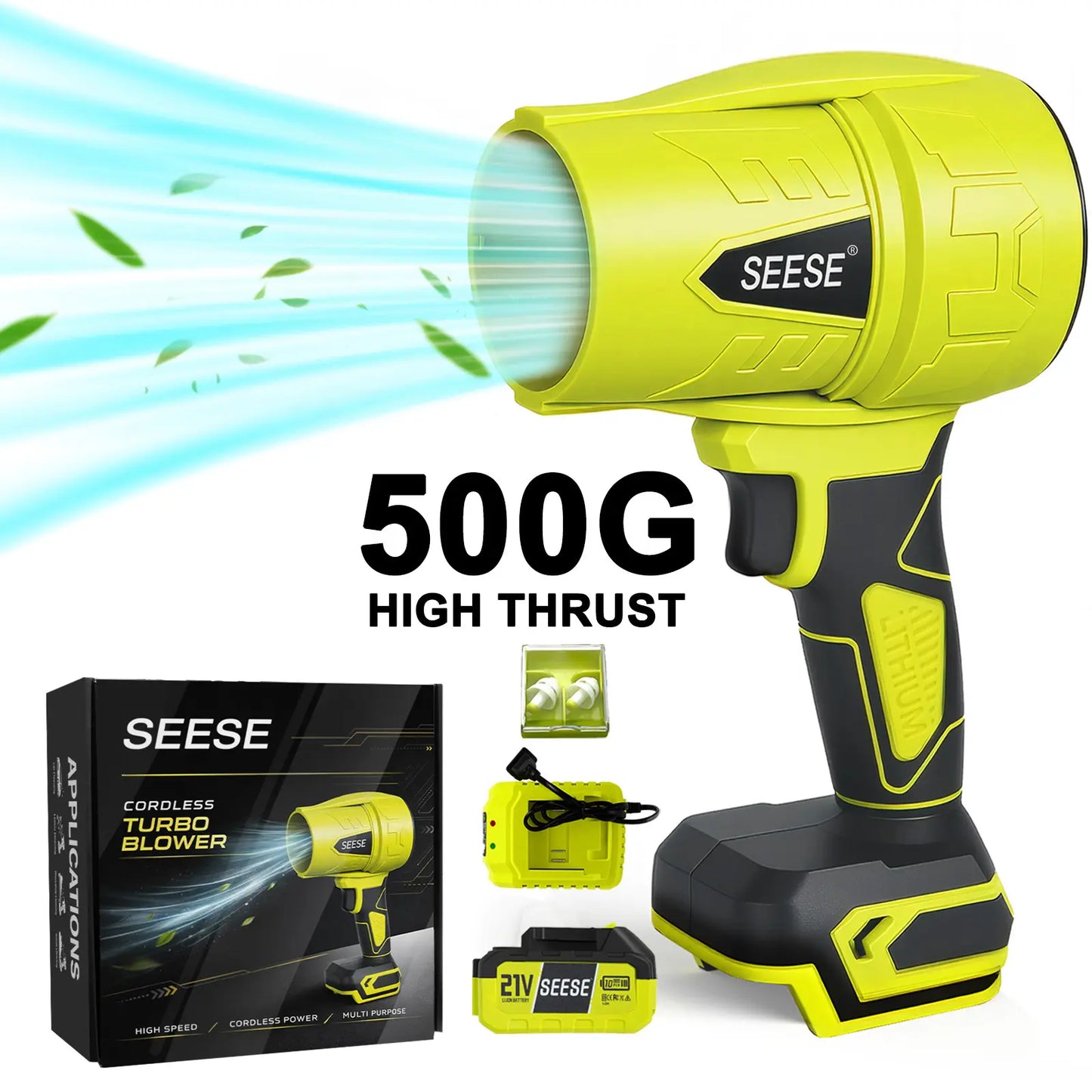 Turbo Jet Blower - Cordless Leaf & Snow Blower