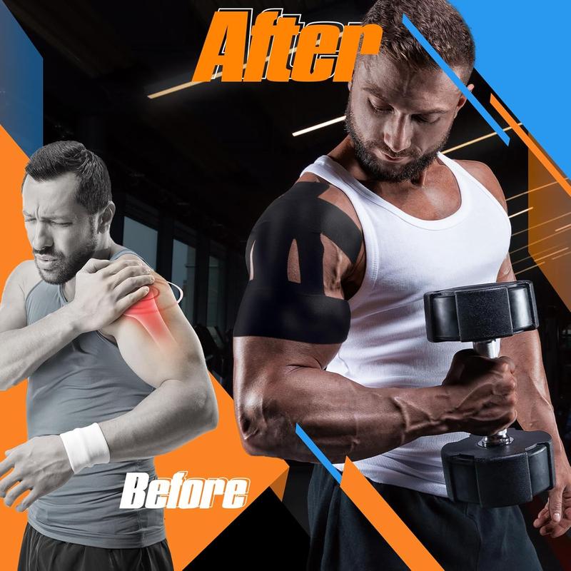 🔥Pre-Cut Shoulder Kinesiology Tape (Multi-Color Pack) - Instant Pain Relief & Rotator Cuff Support