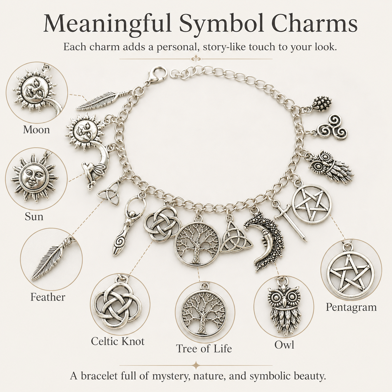 Buy 1 Get 1 Free🔥Limited Time 50% Off✨Vintage Witchy Charm Bracelet