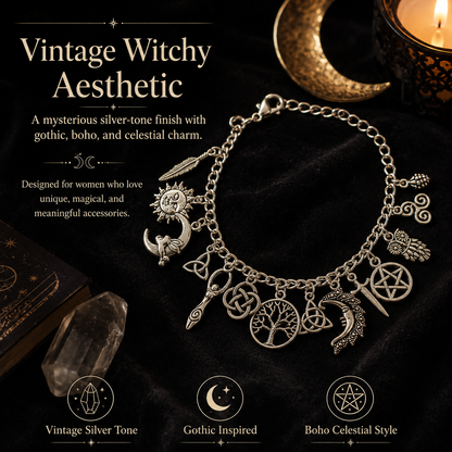 Buy 1 Get 1 Free🔥Limited Time 50% Off✨Vintage Witchy Charm Bracelet