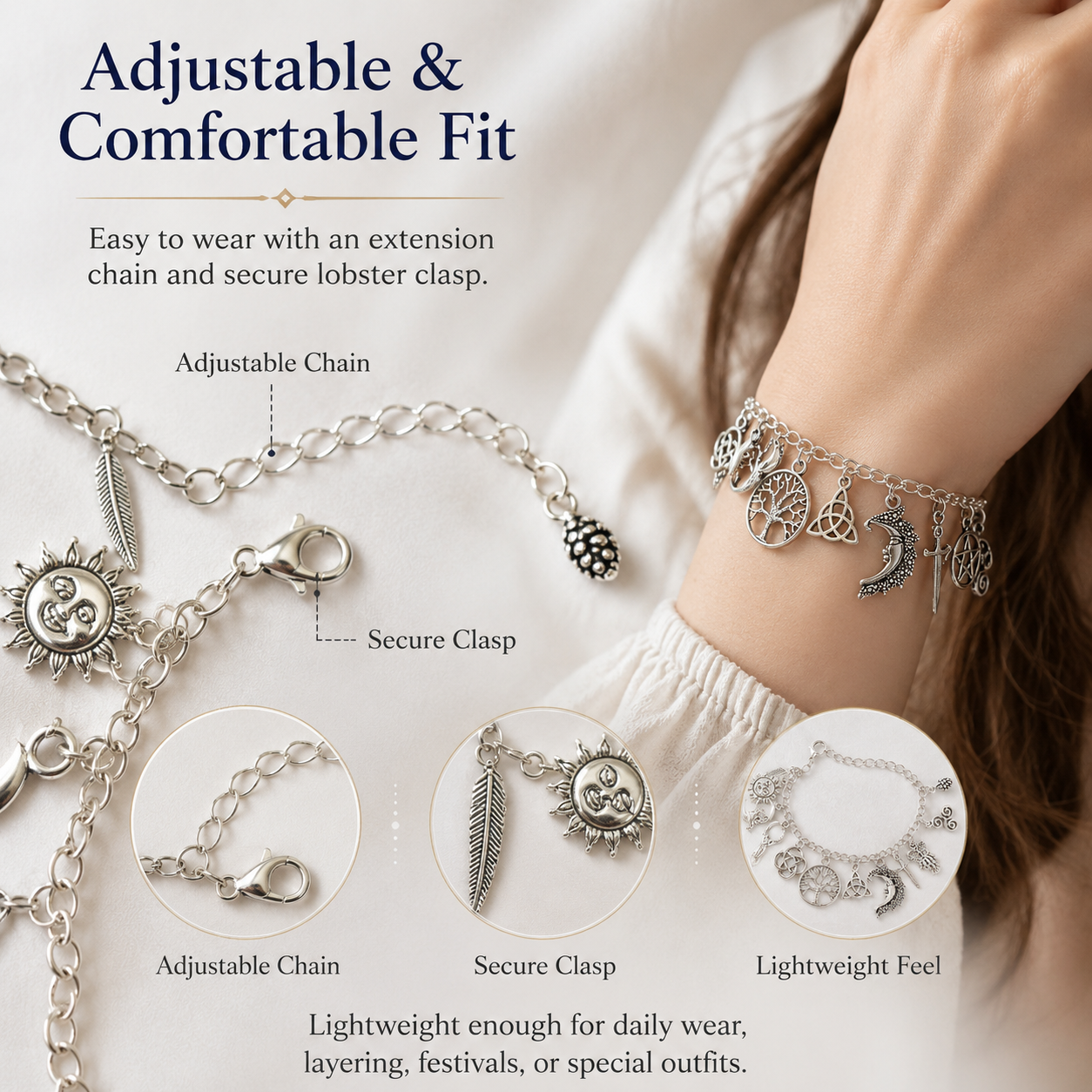Buy 1 Get 1 Free🔥Limited Time 50% Off✨Vintage Witchy Charm Bracelet