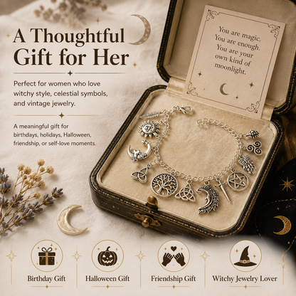 Buy 1 Get 1 Free🔥Limited Time 50% Off✨Vintage Witchy Charm Bracelet