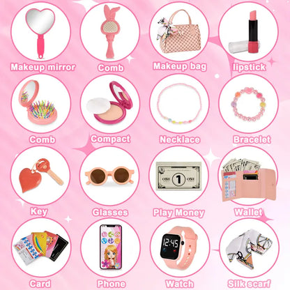 👑 Little Princess Pretend Makeup & Handbag Playset 💖