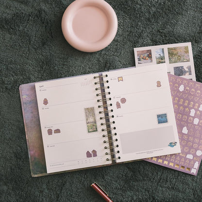 Impressionist Water Lily Aesthetic 2026-2027 Planner