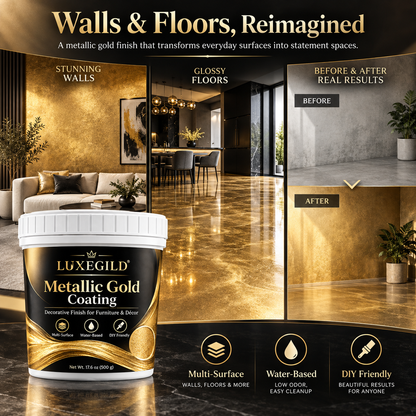 ✨ Metallic Gold Coating – Luxury DIY Finish for Furniture & Home Décor