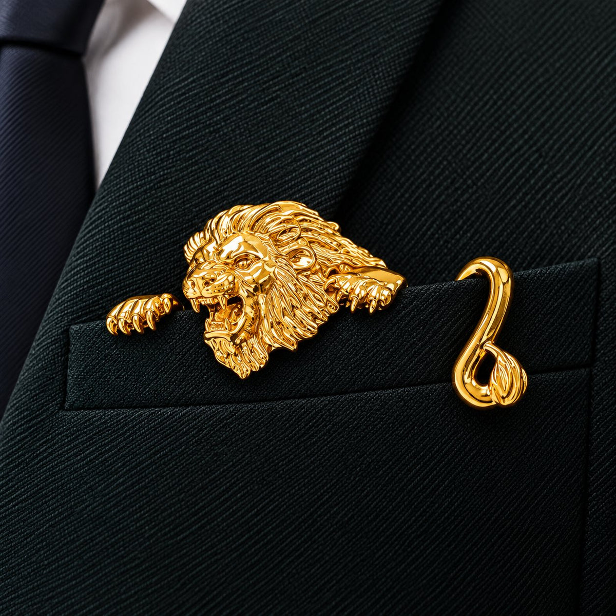 ✨ Luxury Sculpted Animal Brooch – Premium Statement Piece for Men & Women’s Suits & Blazers