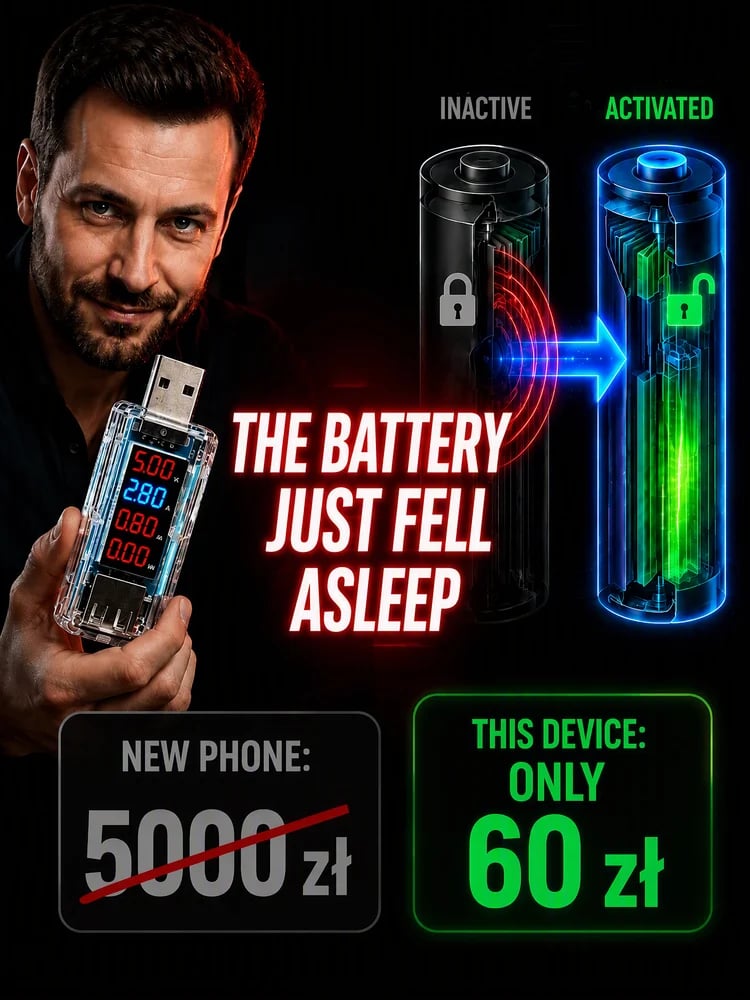 🔋 USB Battery Regenerator & Activation Tester with Digital LED Display ⚡