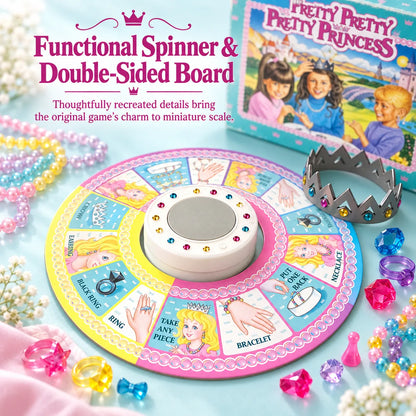 Nostalgic Mini Pretty Pretty Princess Game - 90s Classic Jewelry Dress-Up Board Game