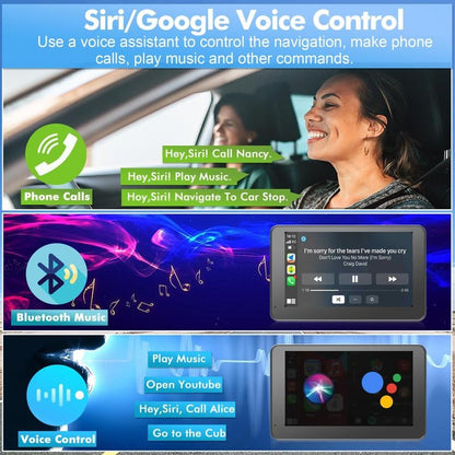 ✨Universal 7 Inch Car Android Radio 128G CarPlay Android auto Stereo Radio with 2.5D HD Touchscreen  FM BT