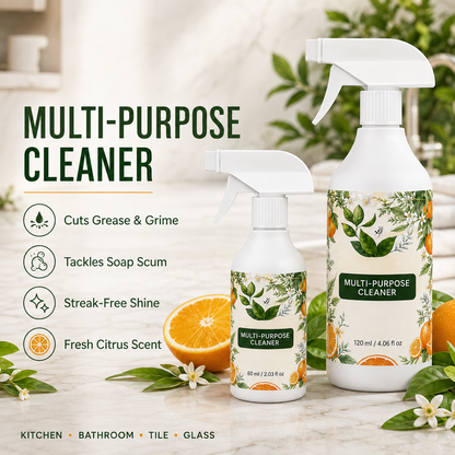 120 ML Multi-Purpose Kitchen & Bathroom Cleaner – Grease, Limescale & Stain Remover Spray