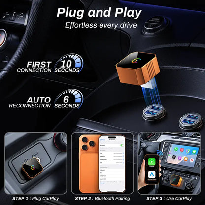 2026 Latest Wireless CarPlay Adapter 2-in-1