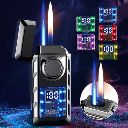 💯🔥Hot Sale🔥Multi-Functional Dual Flame Lighter with Colored Lights