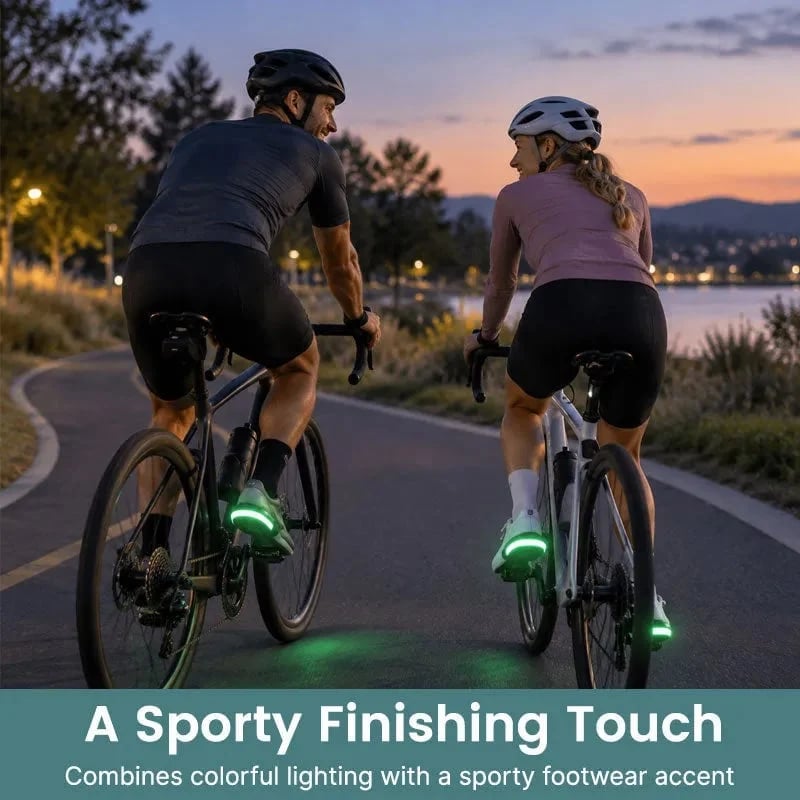 👟 LED Heel Lights for Shoes | Clip-On Running & Walking Visibility Lights, 5 Colors