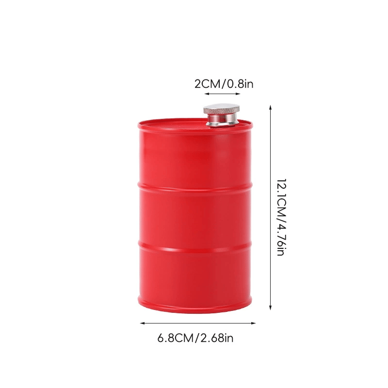 350ml/750ml Oil Drum Anti-rust Leak-proof No Odor Portable Wine Storage🛢Food Grade Camping Whisky Flagon Wine Jug Camping Supplies
