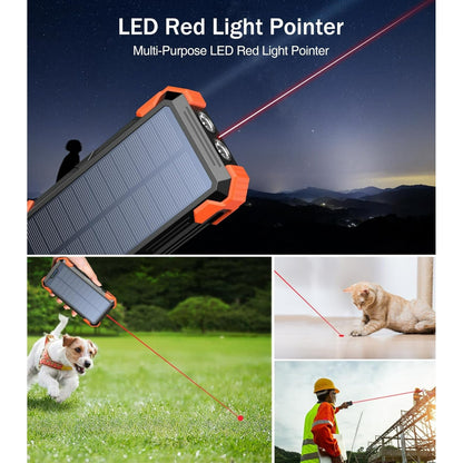 2026 Must-Have: Massive Capacity Power Bank for Emergency & Survival（49800mAh Solar Charger Power Bank with 4 Cables）