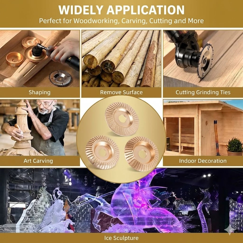 🪵Heavy-Duty Wood Carving Disc Set (3PCS)