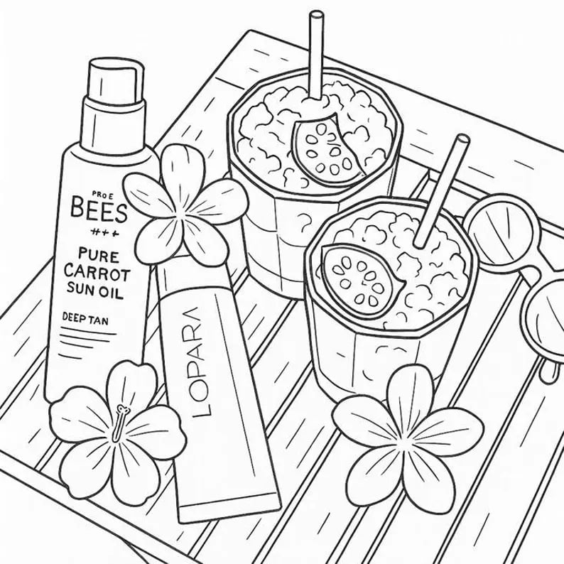 🎀 FLASH SALE – 49% OFF! | Soft Girl Era Colouring Book | 55 Mindful Designs for Stress‐Free Creativity 🍓🌸