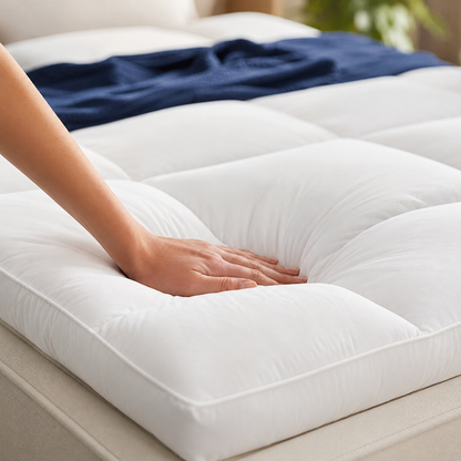 ☁️1000GSM Extra Thick Premium Quilted Mattress Topper