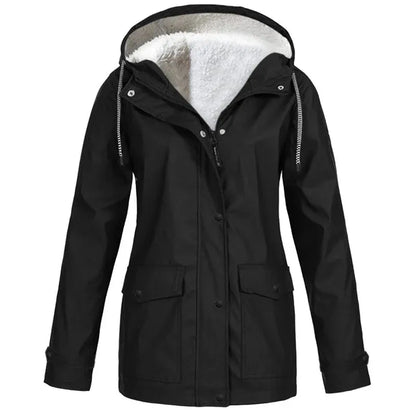 🏆 LIMITED TIME 65% OFF ❤️‍🔥 Women's Plush-Lined Windproof Hooded Jacket