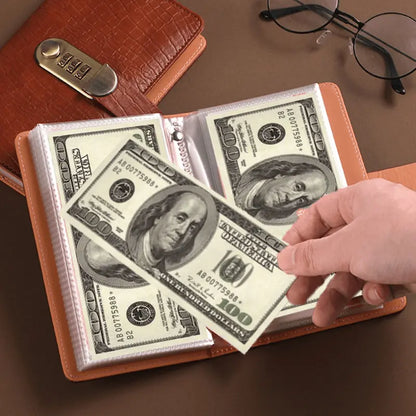 A6 savings notebook, a small financial management book with a lock