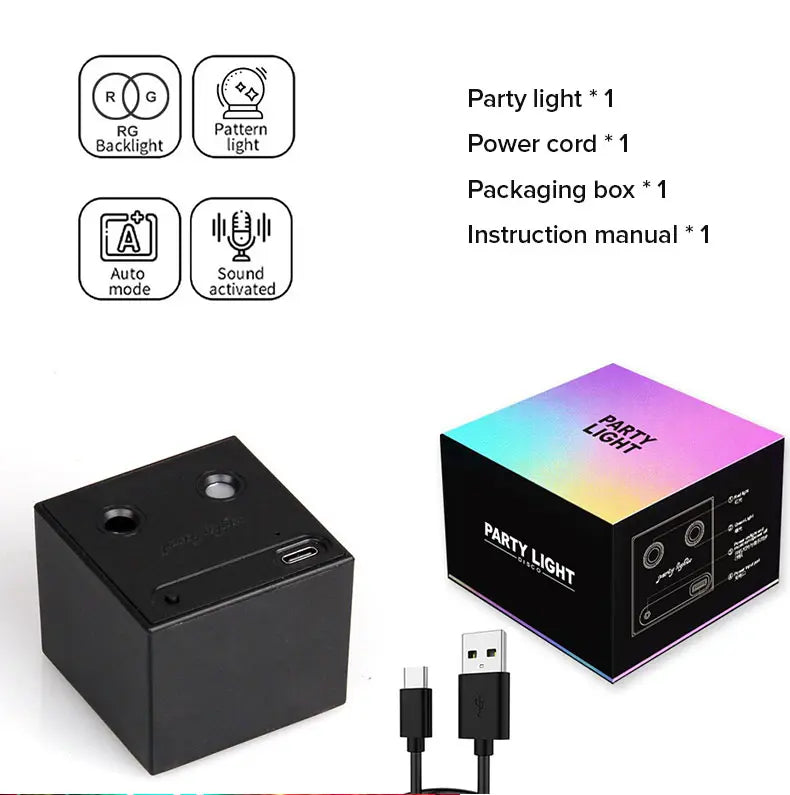 Rechargeable Portable Disco Party LED Fixture