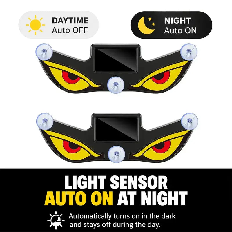 Dynamic LED Rear Window Display - Vampire Devil Eye
