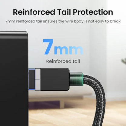 Cat 8 Ethernet Cable 6FT, High Speed Braided 40Gbps 2000Mhz Network Cord