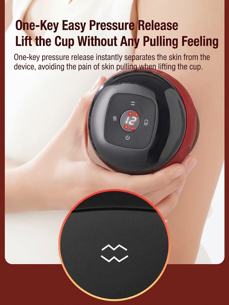 😩 Feeling Tight & Tense After a Long Day? 💆‍♀️ Enjoy a Convenient At-Home Cupping Experience with the Smart Cupper! ✨