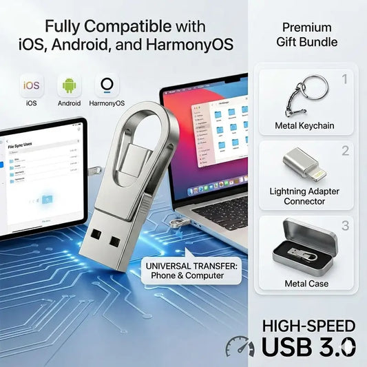 3-in-1 USB Stick Drive Dual-Interface OTG Type-C