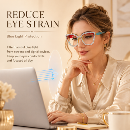 👓Fashion Modern Look Trending Eyeglasses Cat-Eye Anti-Blue Light Reading Glasses