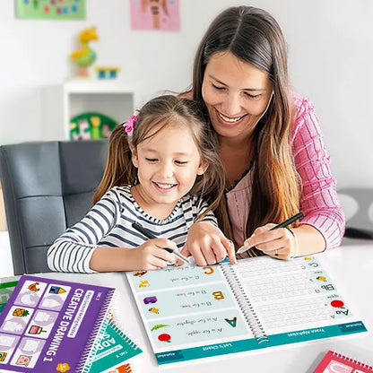 Reusable Grooved Handwriting Workbook for Kids